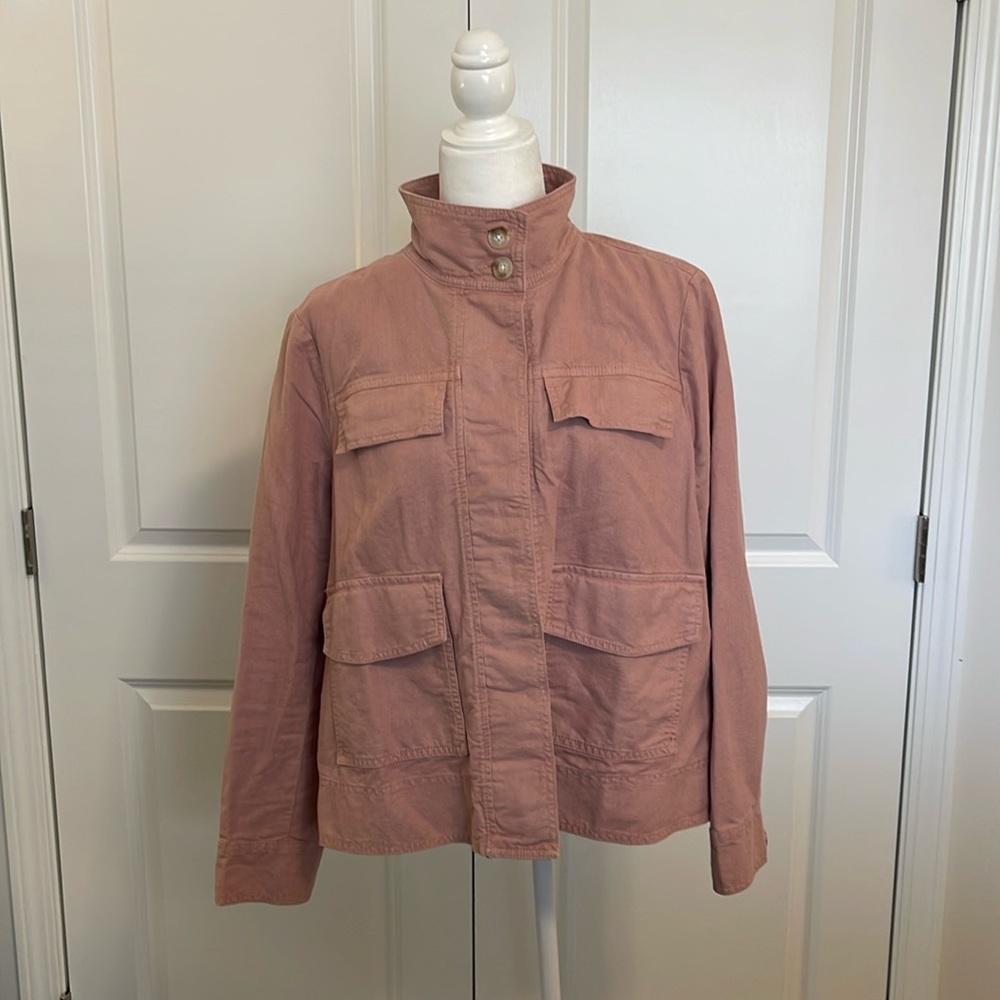LOFT Utility Jacket in Dusty Rose